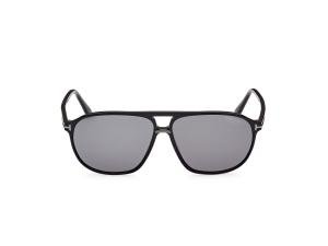 TOM FORD FT1026-N 01D Solbrille Sort med Grå / Sort glass