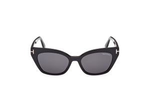 TOM FORD FT1031 01A Solbrille Sort med Grå / Sort glass