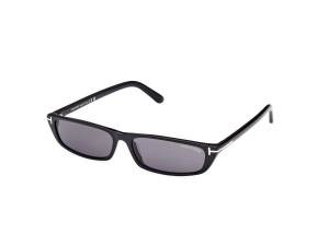 TOM FORD FT1058 01A Solbrille Sort med Grå / Sort glass