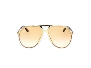 TOM FORD FT1060 30F Solbrille Gull med Brun glass