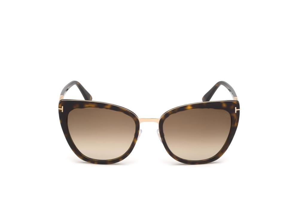 TOM FORD SIMONA FT0717 52F Solbrille Multi med Brun glass