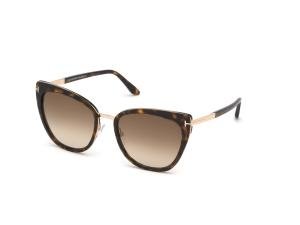 TOM FORD SIMONA FT0717 52F Solbrille Multi med Brun glass