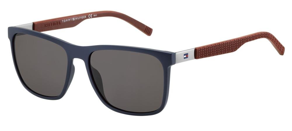 TOMMY HILFIGER TH 1445/S LCN Solbrille Blå med Grå / Sort glass
