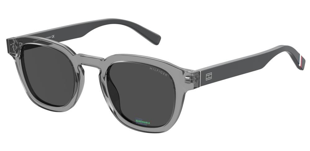 TOMMY HILFIGER TH 1855/RE/S KB7 Solbrille Grå med Grå / Sort glass