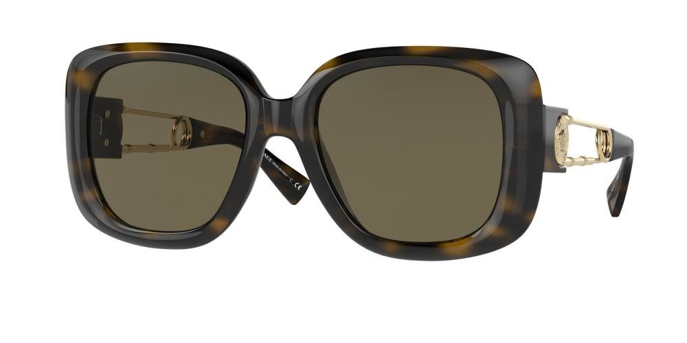 VERSACE VE4411 108/3 Solbrille Brun med Brun glass