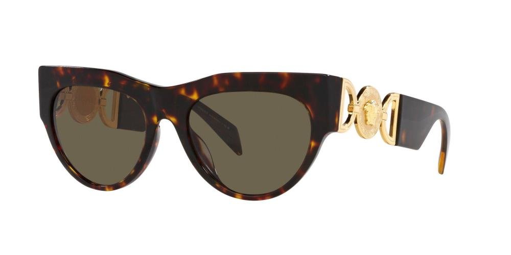 VERSACE VE4440U 108/3 Solbrille Brun med Brun glass