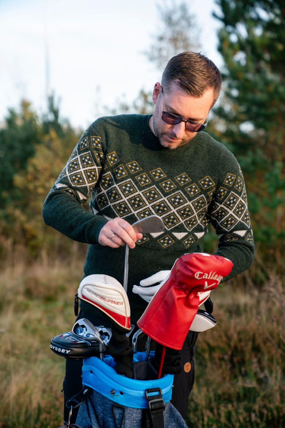 Nils Olaf på golfbanen