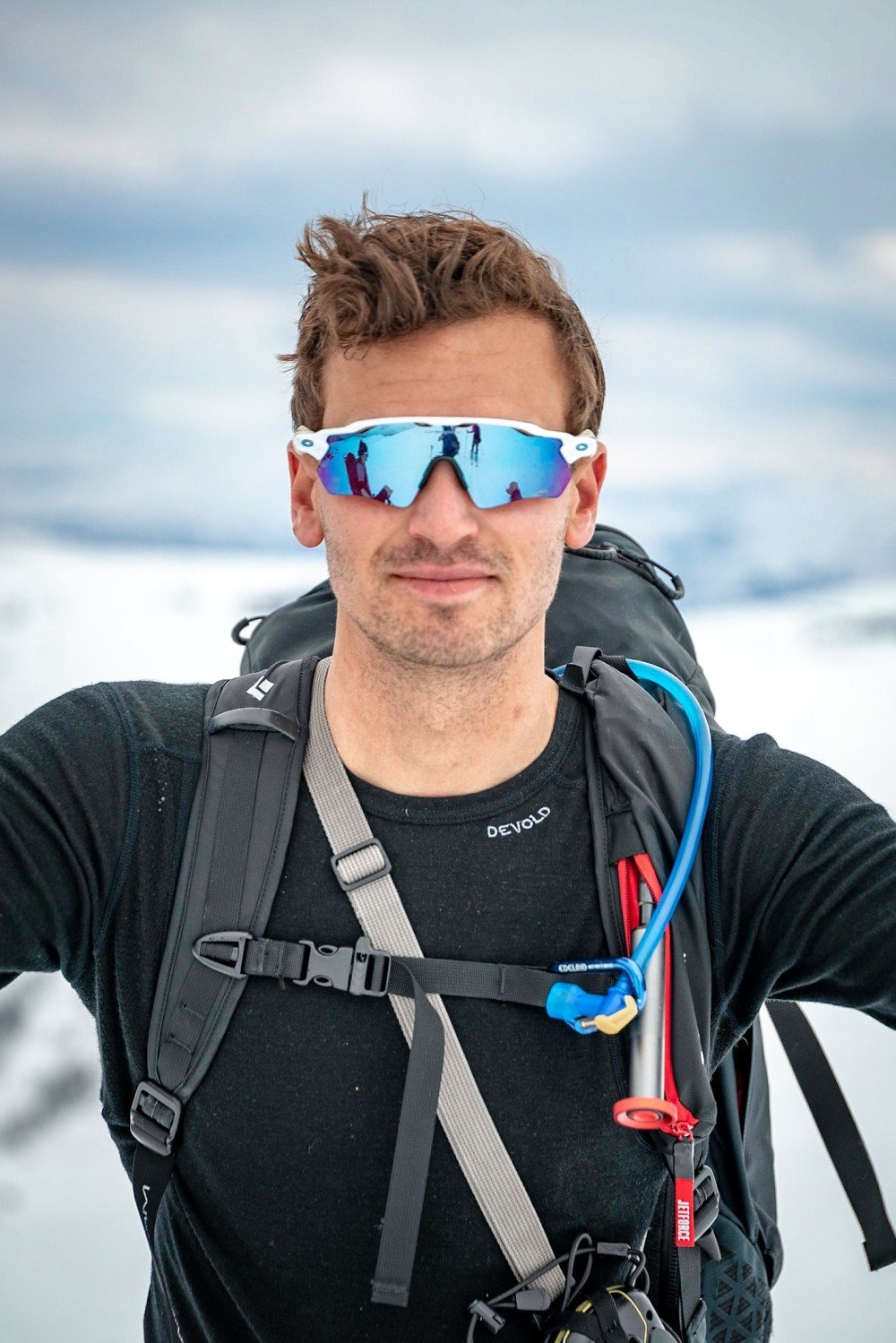 Thomas på ski
